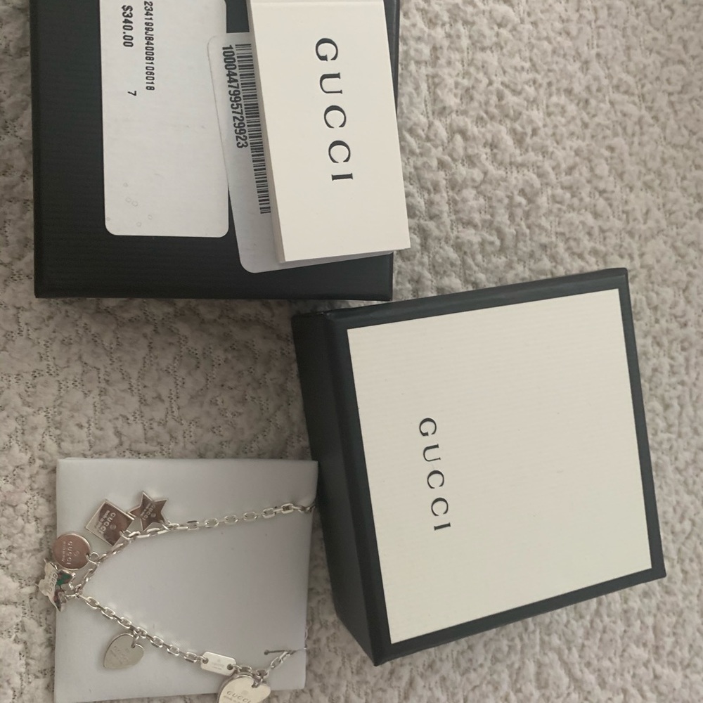 NWT Authentic Gucci 7” Charm Bracelet